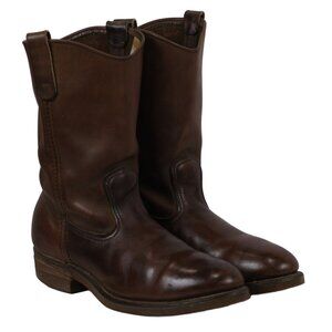 Red Wing Steel Toe Biker Work Motorcycle Boots Vintage 1980s US Made Men's 9.5 B